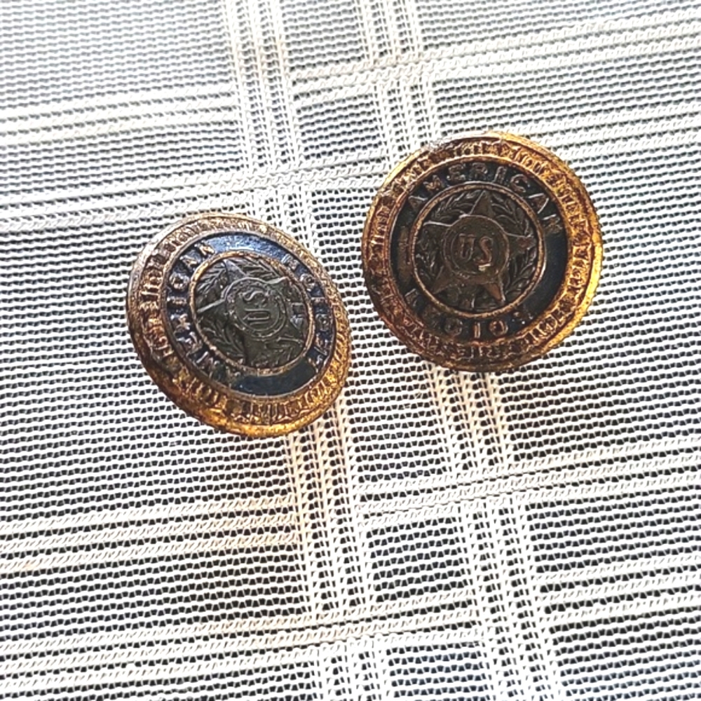 Old American Legion Buttons Dated 1919. - 2